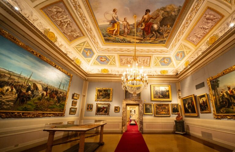 Fine art collection in a gallery setting for high-value homeowners insurance planning