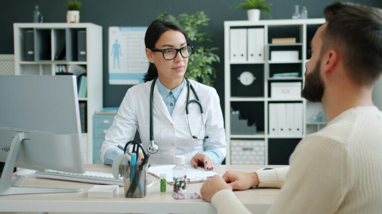 Medical office paperwork for a weight-loss clinic insurance submission